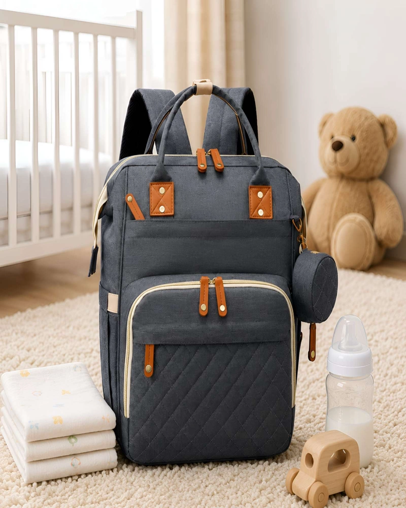MOCHILA PARA BEBE MATERNAL MULTIFUNCION E IMPERMEABLE - 4