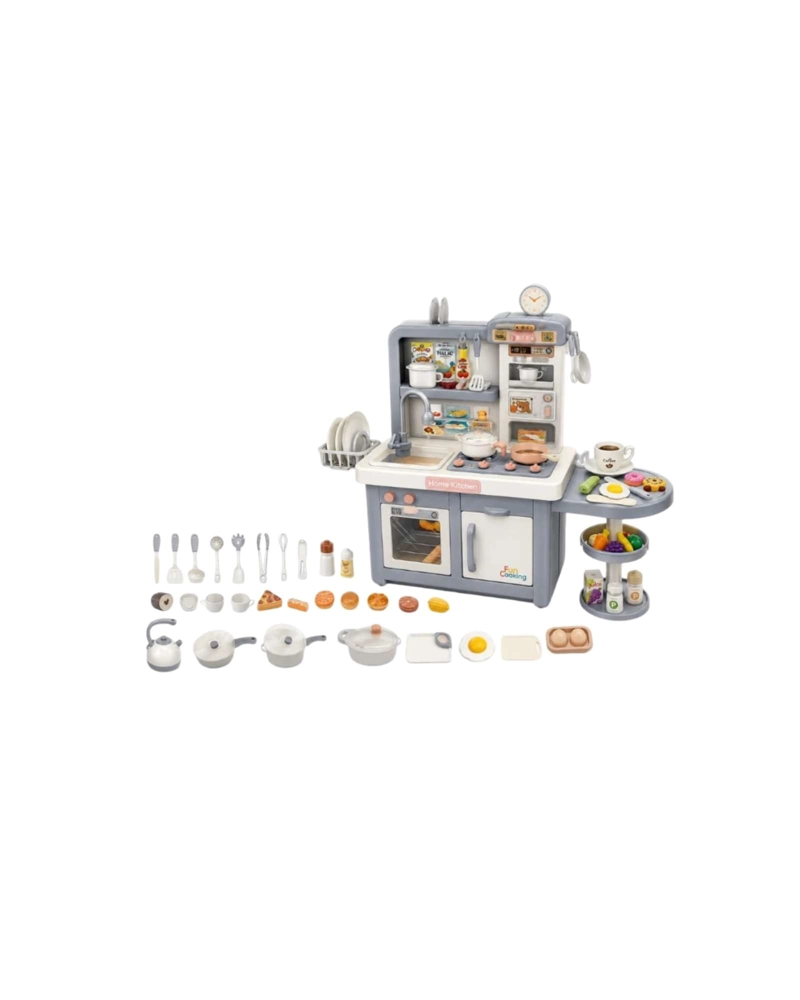 COCINA DE JUGUETE GRANDE PARA NIÑOS CON 40 ACCESORIOS - 6