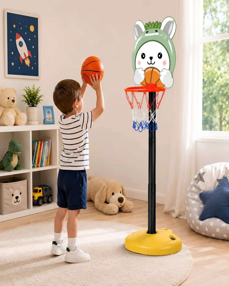 SET DE BASQUETBOL INFANTIL REGULABLE USO INTERIOR Y EXTERIOR - 4