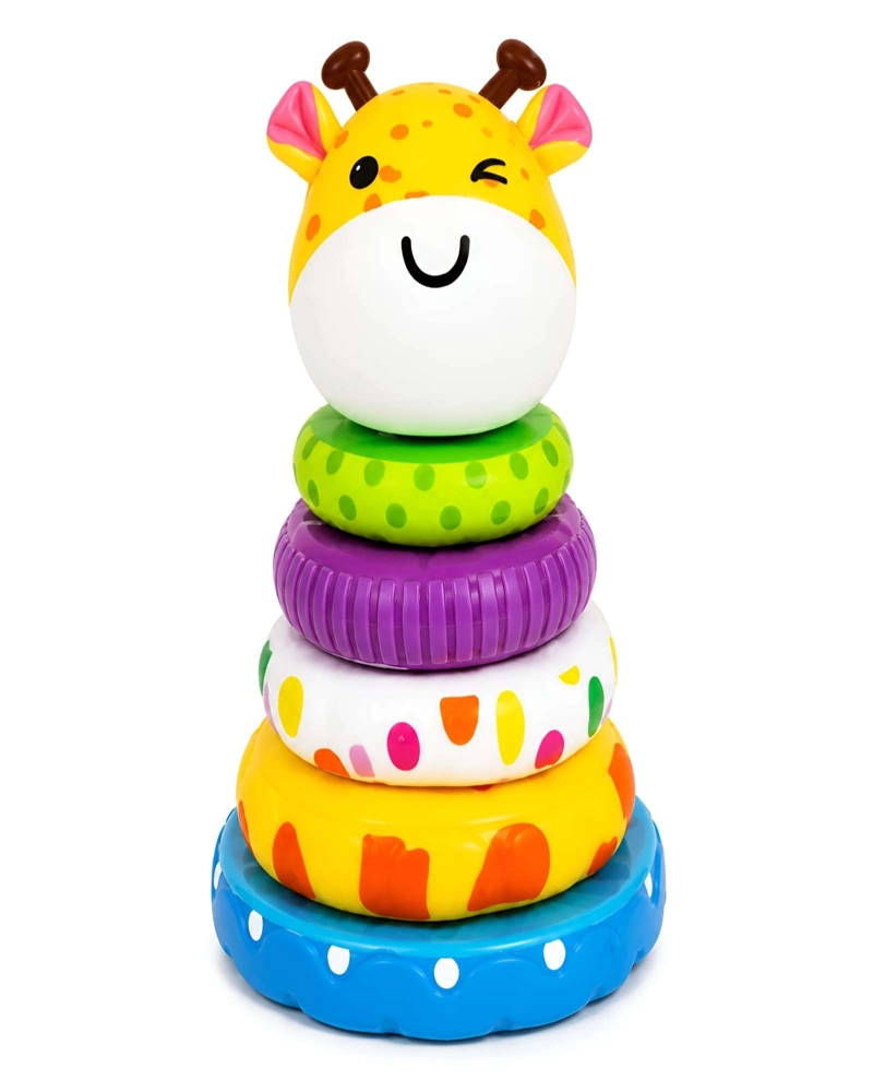 JIRAFA APILABLE DE ACTIVIDADES: TORRE DE APRENDIZAJE Y JUEGO PARA BEBE S - 6