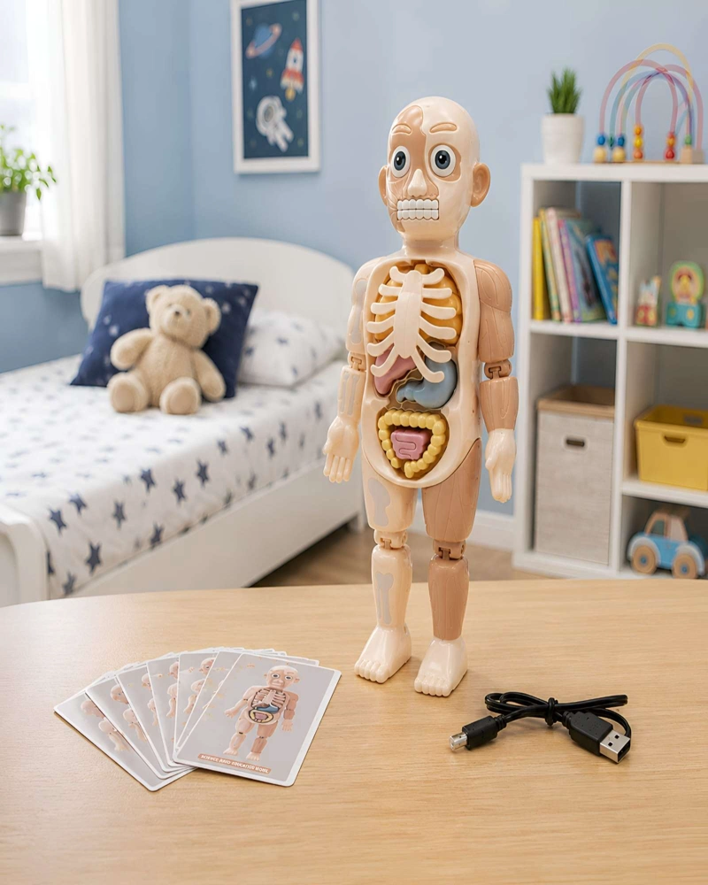 JUGUETE CIENTIFICO MODELO ANATOMICO 21 PIEZAS DEL CUERPO HUMANO - 1