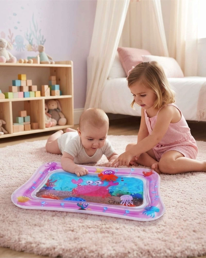 ALFOMBRA ACUATICA SENSORIAL PARA BEBE : ESTIMULACION TEMPRANA Y DESARROLLO MOTRIZ - 1