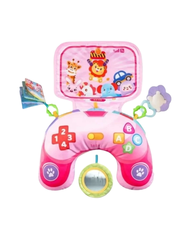 COJIN SENSORIAL DE ESTIMULACION TEMPRANA Y DESARROLLO MOTRIZ CON ACCESORIOS PARA BEBE - 6
