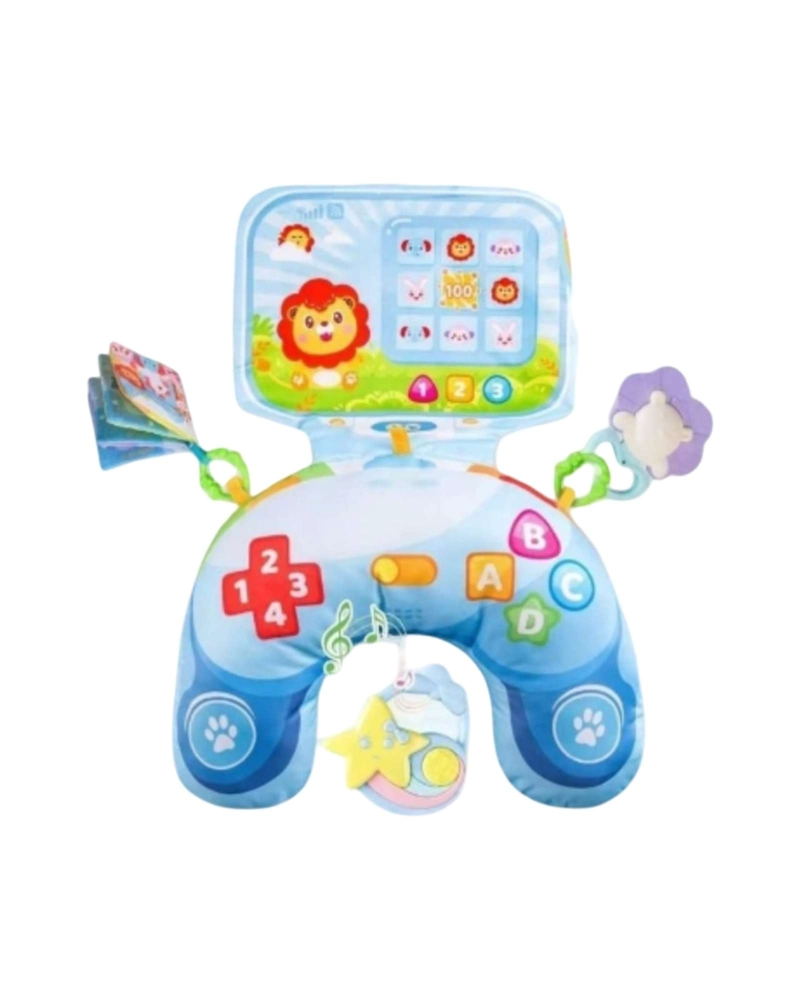 COJIN SENSORIAL DE ESTIMULACION TEMPRANA Y DESARROLLO MOTRIZ CON ACCESORIOS PARA BEBE - 6