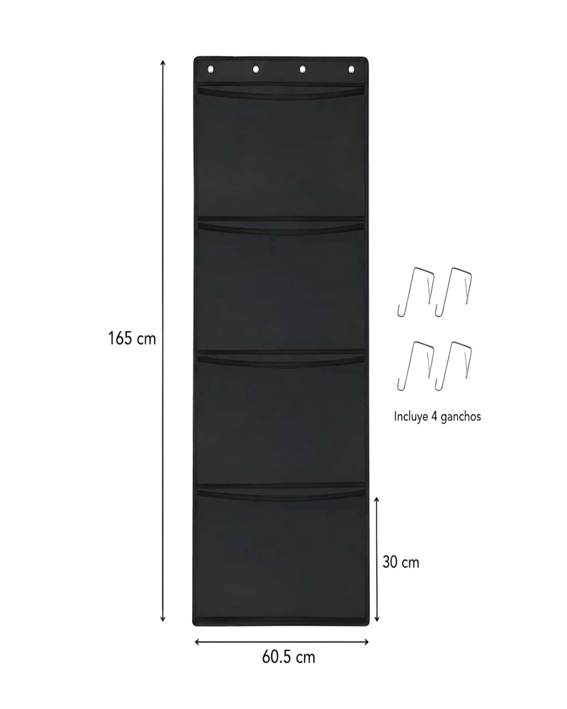 ORGANIZADOR DE JUGUETES PARA PUERTA MULTIUSO CON BOLSILLOS GRANDES - 6