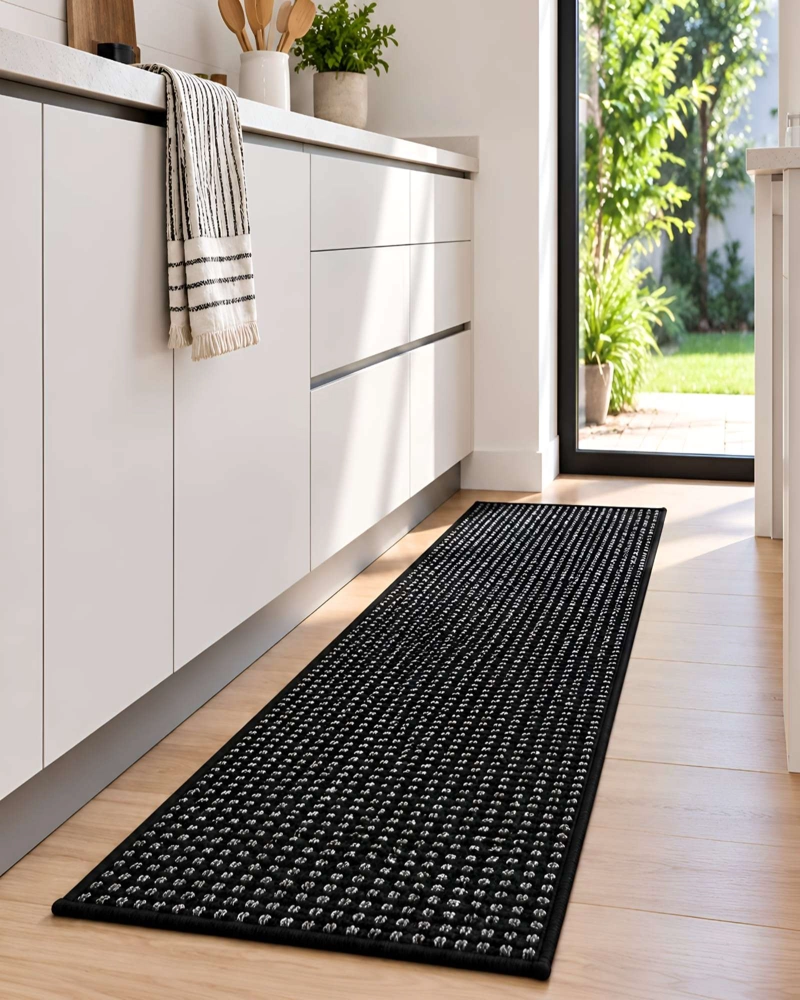 ALFOMBRA PASILLERA DE SISAL NATURAL 60 X 200 CM | ANTIDESLIZANTE Y RESISTENTE - 4