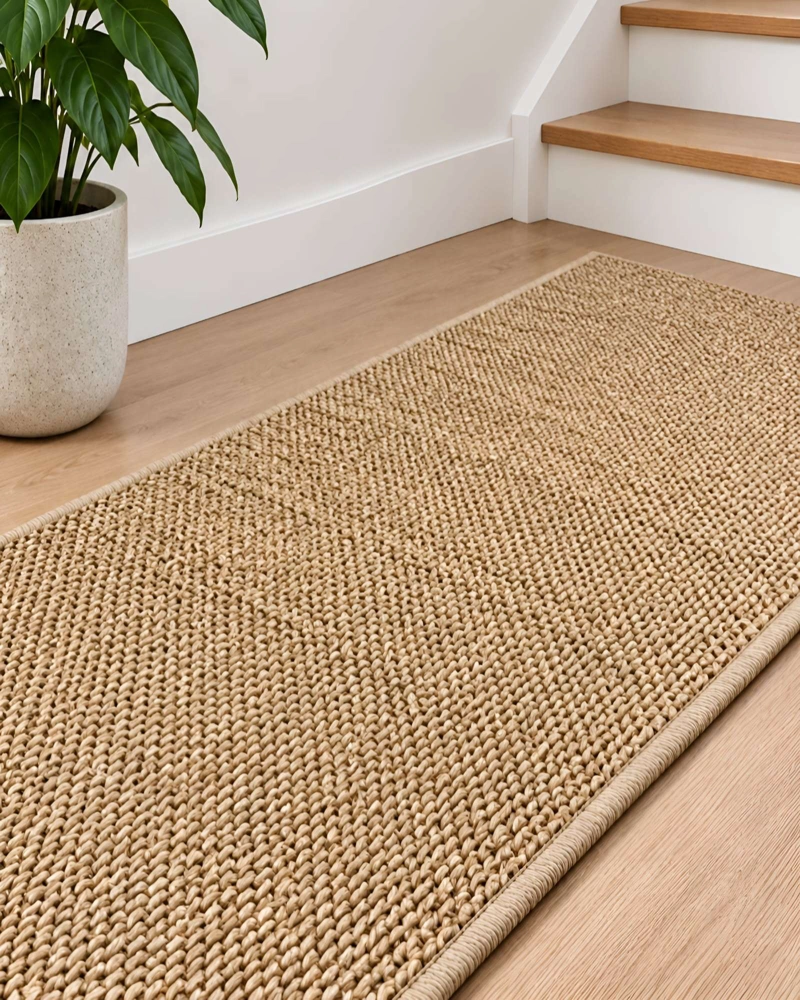 ALFOMBRA PASILLERA DE SISAL NATURAL 60 X 200 CM | ANTIDESLIZANTE Y RESISTENTE - 2