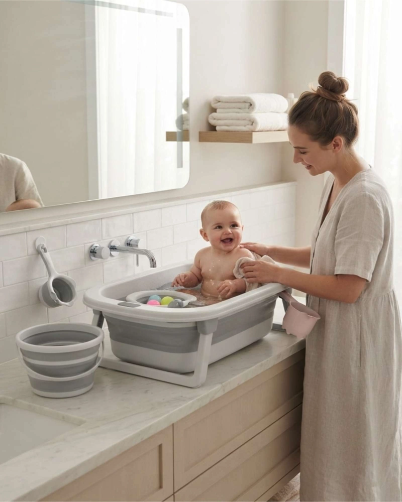 BAÑERA CON TERMOMETRO Y CON KIT - 3