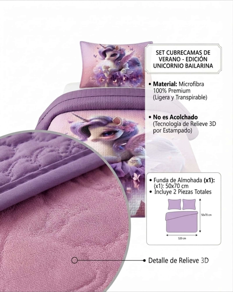 COBERTOR DE MICROFIBRA EXTRA SUAVE PLAZA Y MEDIA MAS ALMOHADA - 6