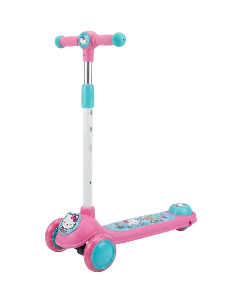 SCOOTER DE HELLO KITTY DE 3 RUEDAS CON LUCES LED Y MANUBRIO AJUSTABLE - 6