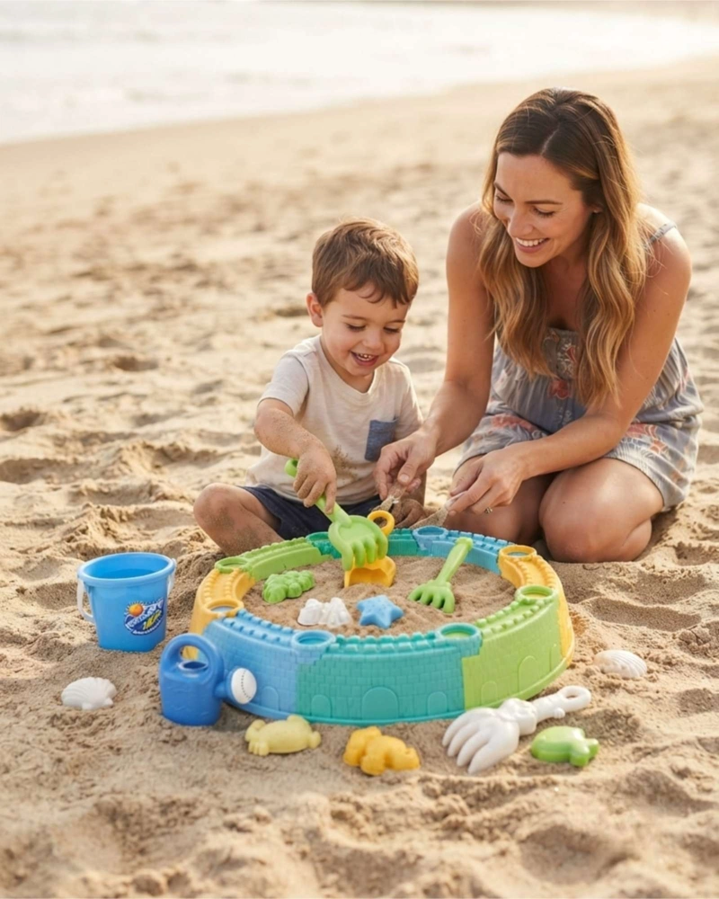 SET DE JUGUETES PARA PLAYA CASTILLO CON MOLDES - 4