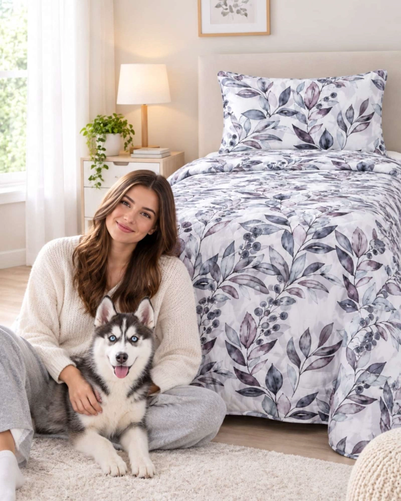 SET CUBRELECHO QUILT VERANO 1.5 PLAZAS FRESCO MAS 1 FUNDA DE ALMOHADA - 2