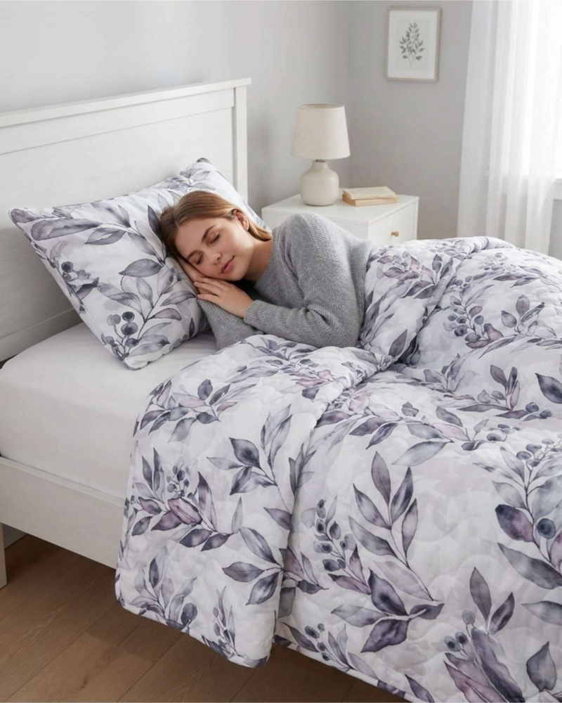 SET CUBRELECHO QUILT VERANO 1.5 PLAZAS FRESCO MAS 1 FUNDA DE ALMOHADA - 3