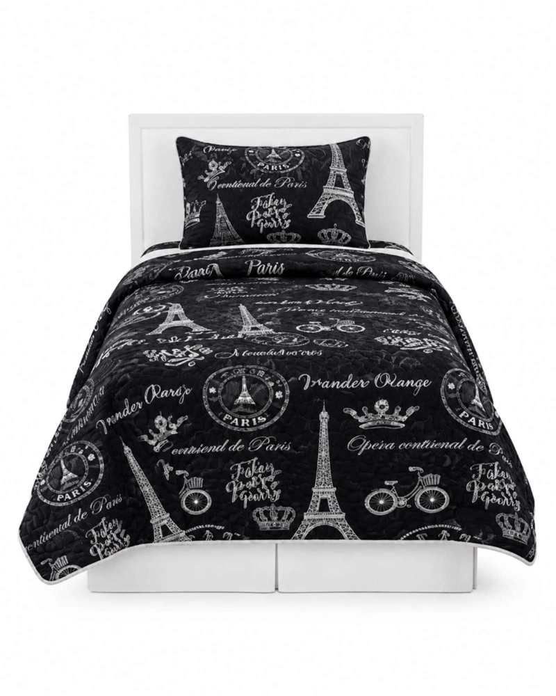 SET CUBRELECHO QUILT VERANO 1.5 PLAZAS FRESCO MAS 1 FUNDA DE ALMOHADA - 6