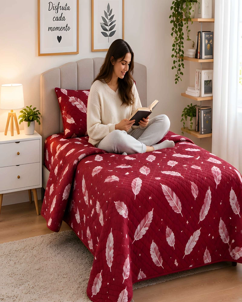 QUILT 1.5 PLAZAS 180X230 CM + FUNDA DE ALMOHADA - 3