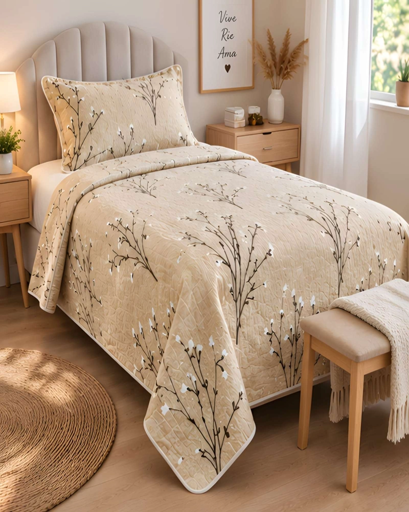 QUILT 1.5 PLAZAS 180X230 CM + FUNDA DE ALMOHADA - 1