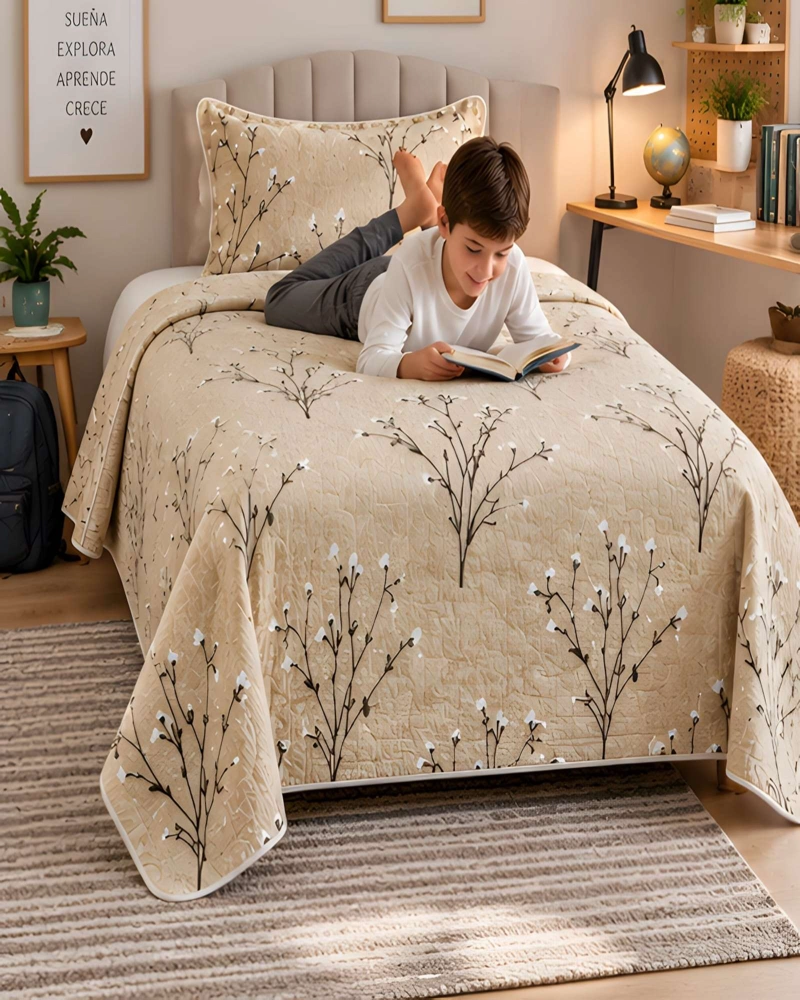QUILT 1.5 PLAZAS 180X230 CM + FUNDA DE ALMOHADA - 2