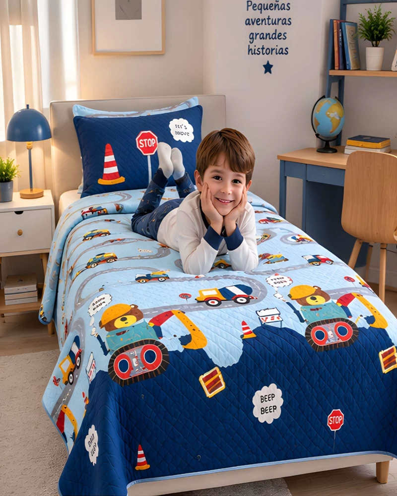 QUILT 1.5 PLAZAS 180X230 CM + FUNDA DE ALMOHADA - 3
