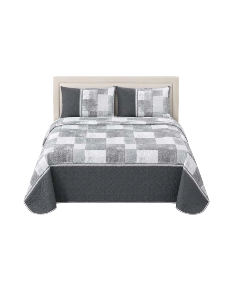 QUILT CUBRECAMA DELGADO VERANO SUPER KING + 2 FUNDAS - 6