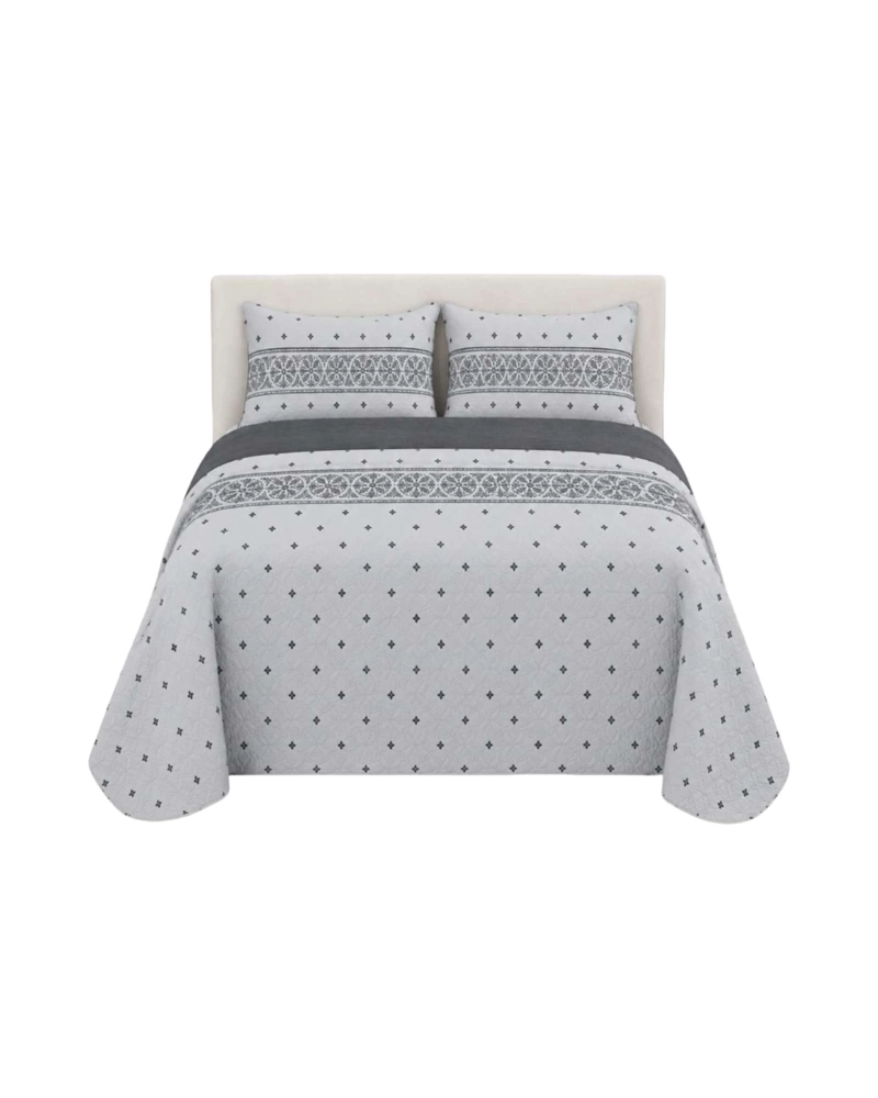 QUILT CUBRECAMA DELGADO VERANO SUPER KING + 2 FUNDAS + 2 ALMOHADAS - 6