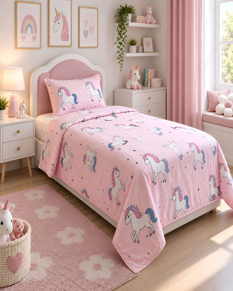 CUBRECAMAS QUILT PLAZA Y MEDIA TEXTURA SUAVE Y FRESCA - 2