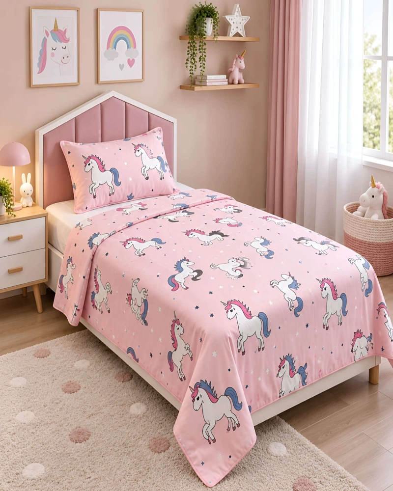 CUBRECAMAS QUILT PLAZA Y MEDIA MAS ALMOHADA TEXTURA SUAVE Y FRESCA - 1