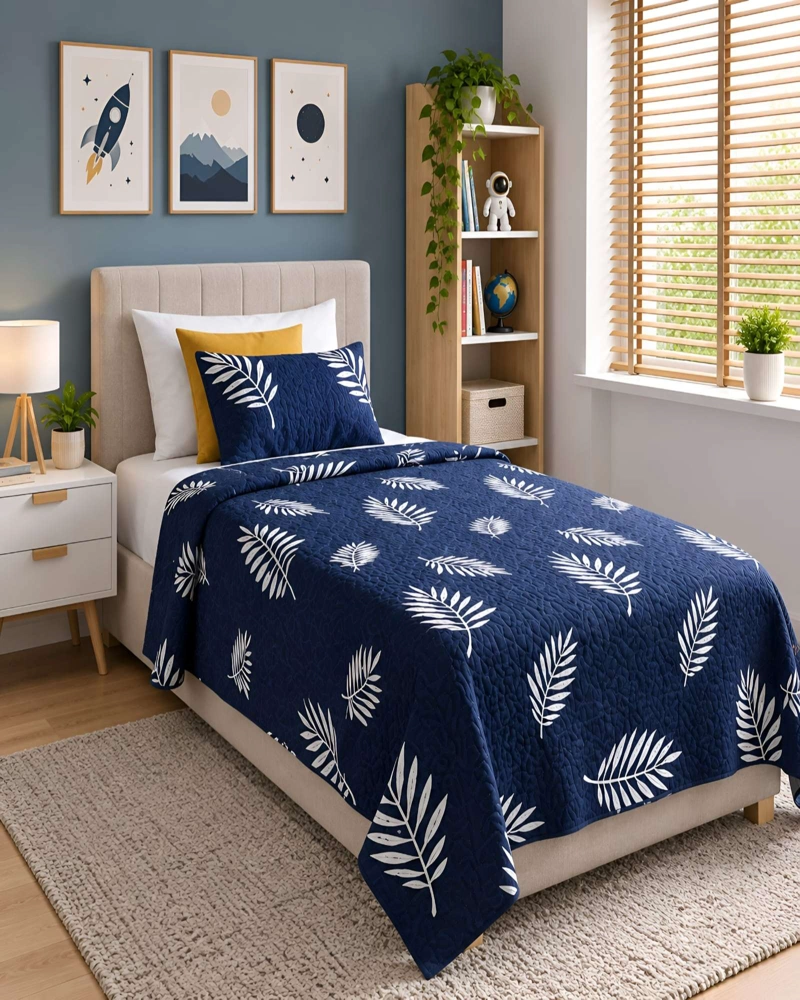 CUBRECAMAS QUILT PLAZA Y MEDIA TEXTURA SUAVE Y FRESCA - 3