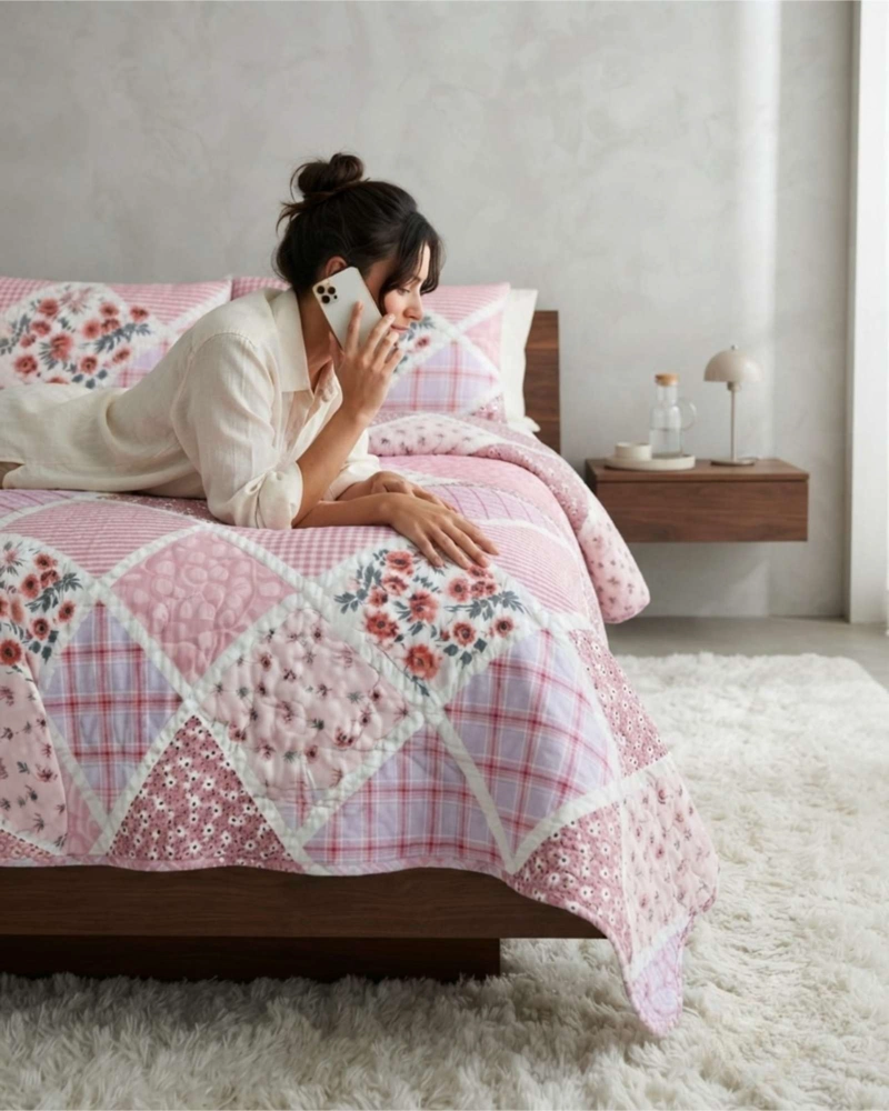 QUILT DE VERANO KING TRANSPIRABLE Y SUAVE - 3