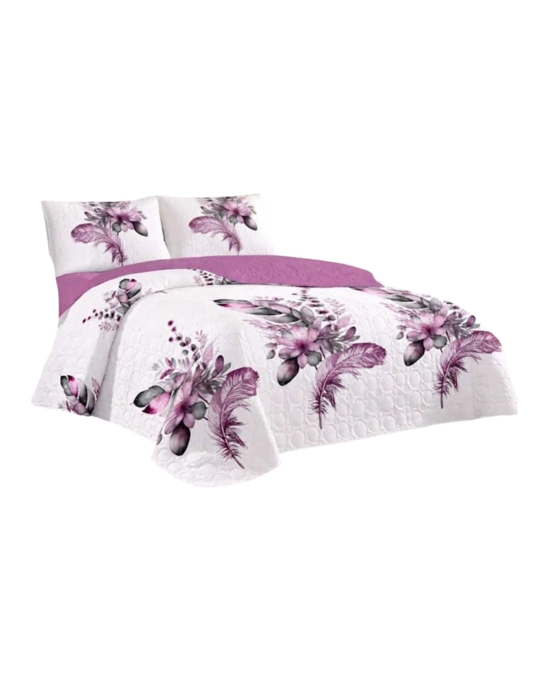 QUILT DE VERANO KING MAS ALMOHADAS TRANSPIRABLE Y SUAVE - 6