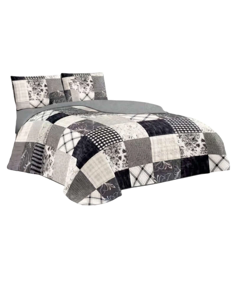 QUILT DE VERANO KING MAS ALMOHADAS TRANSPIRABLE Y SUAVE - 6