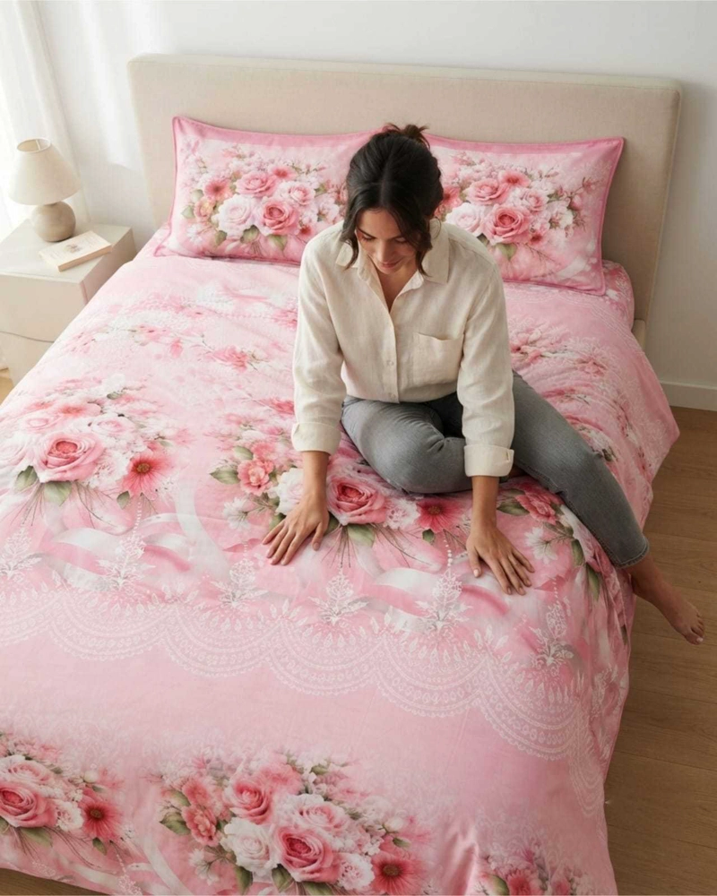 QUILT DELGADO PARA VERANO FRESCO 2 PLAZAS MAS ALMOHADAS - 3