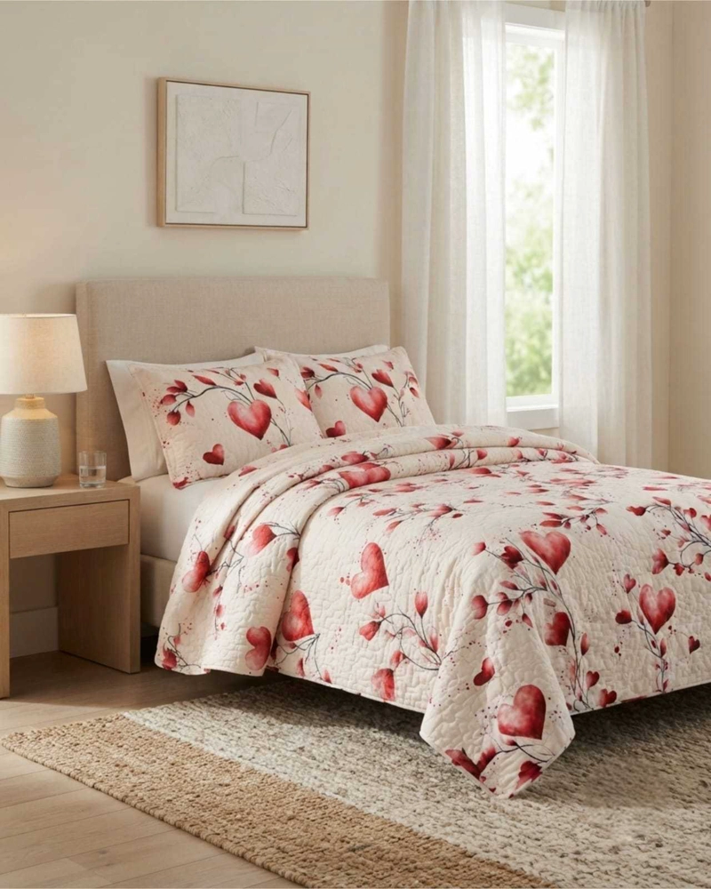 QUILT DELGADO PARA VERANO FRESCO 2 PLAZAS MAS ALMOHADAS - 1
