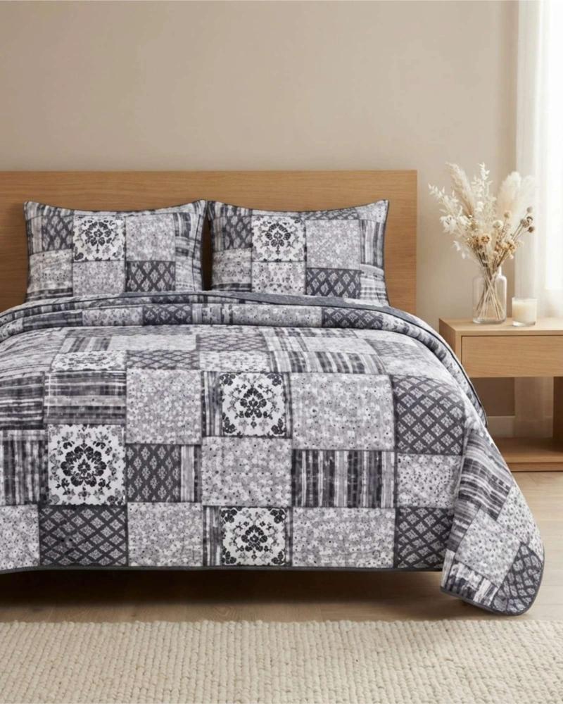 QUILT DELGADO PARA VERANO FRESCO KING MAS ALMOHADAS - 3