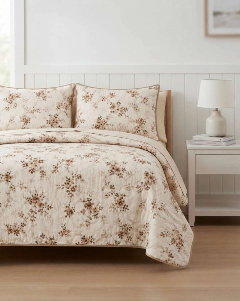 QUILT DELGADO PARA VERANO FRESCO 2 PLAZAS MAS ALMOHADAS - 4