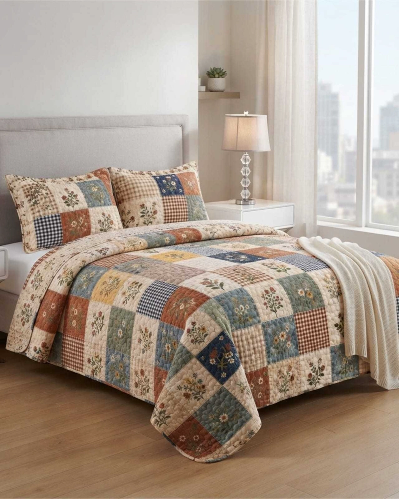 QUILT DELGADO PARA VERANO FRESCO 2 PLAZAS MAS ALMOHADAS - 2
