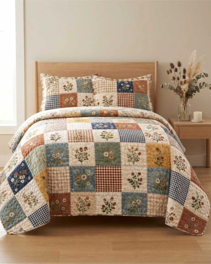 QUILT DELGADO PARA VERANO FRESCO 2 PLAZAS MAS ALMOHADAS - 4