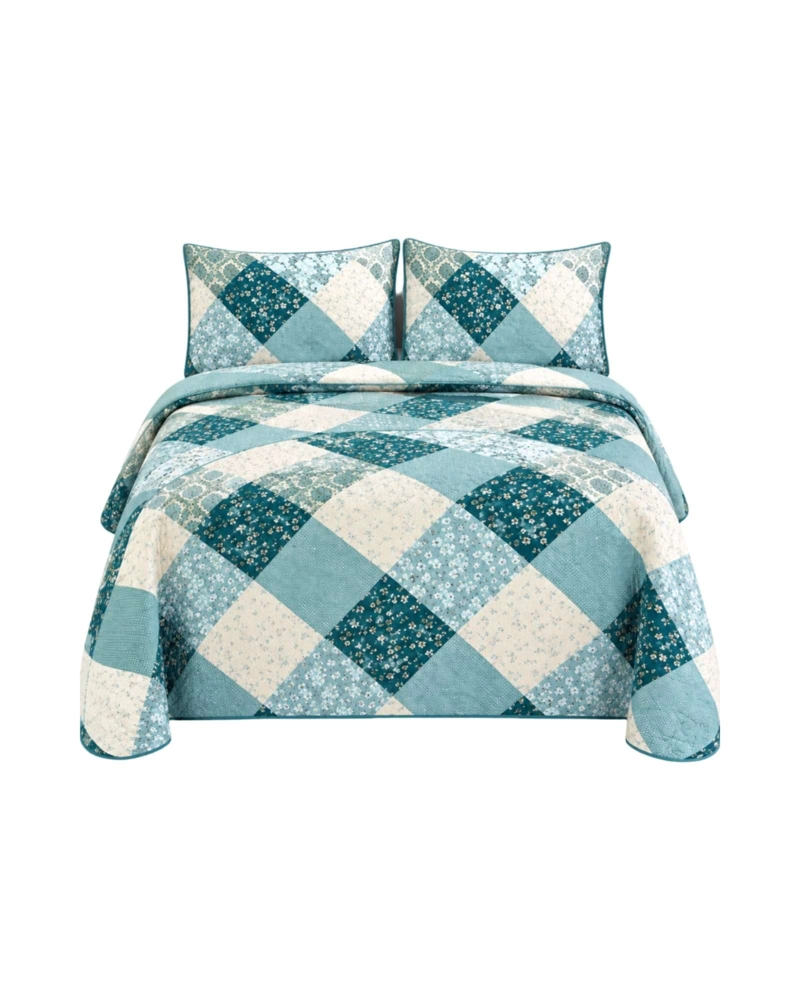 QUILT DELGADO PARA VERANO FRESCO 2 PLAZAS MAS ALMOHADAS - 6