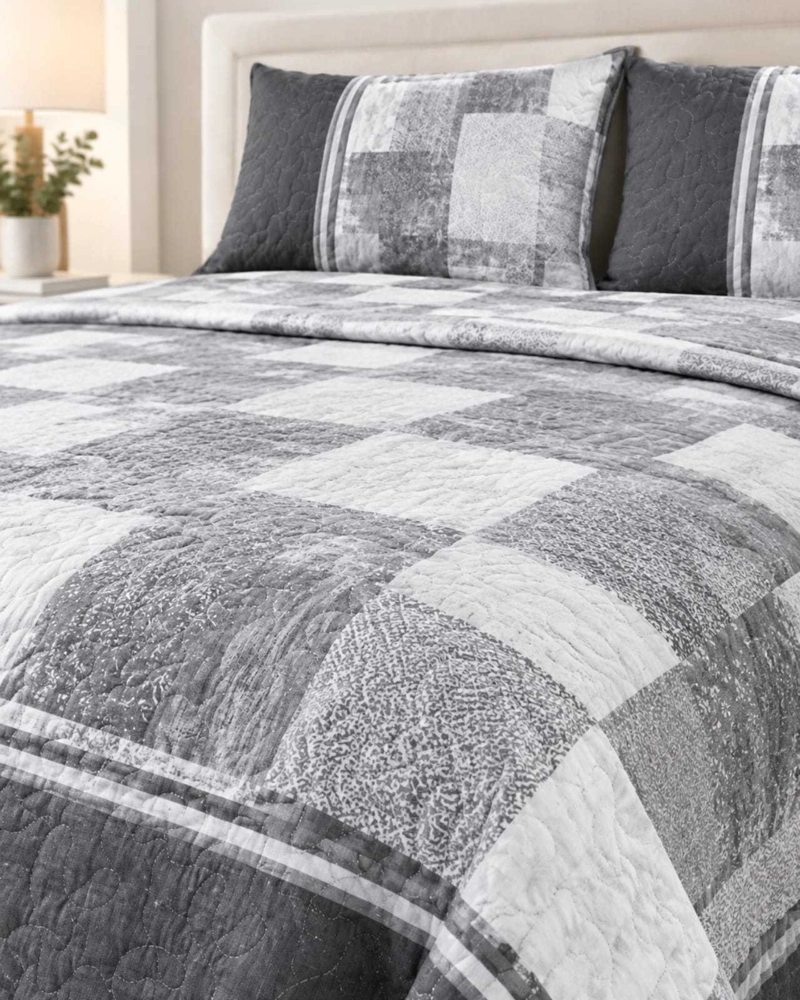 QUILT DELGADO PARA VERANO FRESCO KING MAS ALMOHADAS - 3