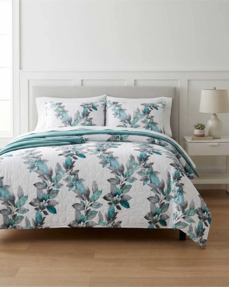 QUILT DELGADO PARA VERANO FRESCO 2 PLAZAS MAS ALMOHADAS - 3