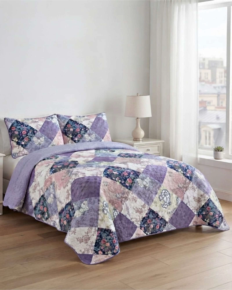 QUILT DELGADO PARA VERANO FRESCO 2 PLAZAS MAS ALMOHADAS - 1