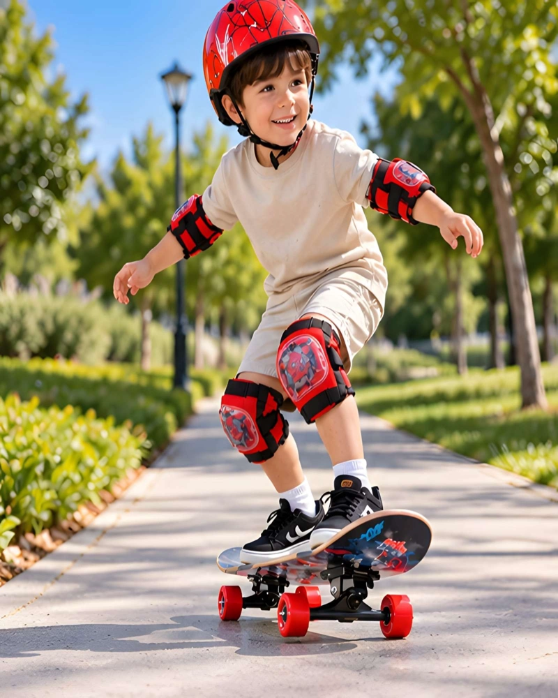 KIT PATINETA INFANTIL CON CASCO Y KIT SEGURIDAD