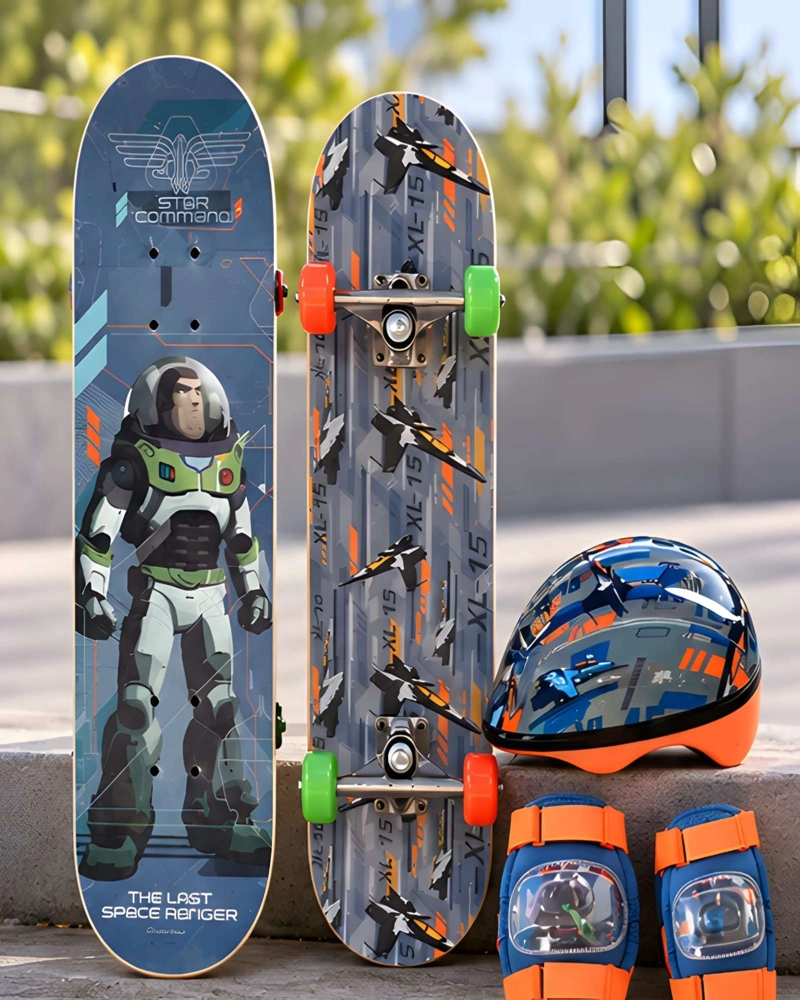 KIT PATINETA INFANTIL CON CASCO Y KIT SEGURIDAD - 3