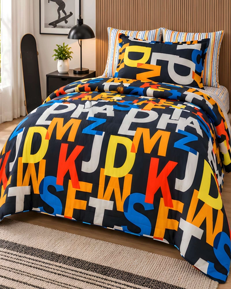 CUBRECAMA QUILT 1.5 PLAZAS PARA VERANO CON ALMOHADA INCLUIDA - 3