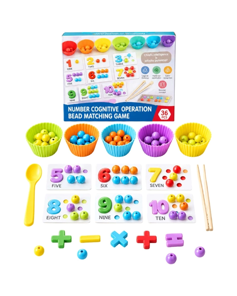 JUEGO COGNITIVO SENSORIAL NUMEROS CUENTAS Y MATEMATICA - 6