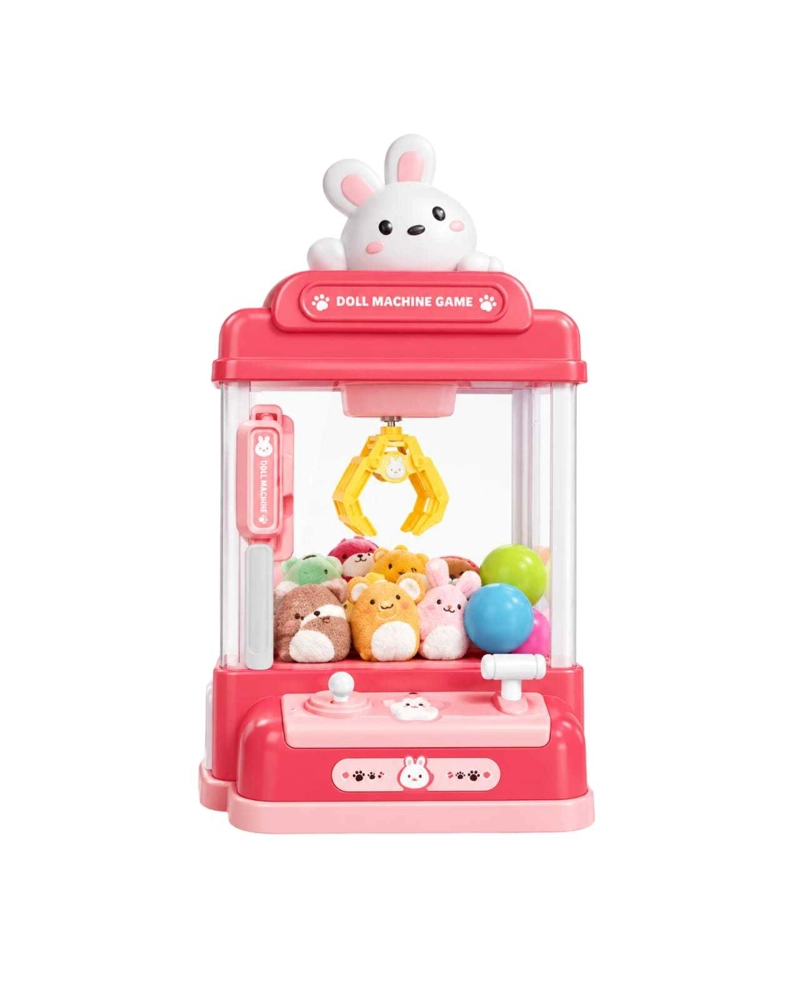 MAQUINA DE PELUCHES PARA NIÑOS CON GARRA INTERACTIVA Y MINI JUGUETES - 6