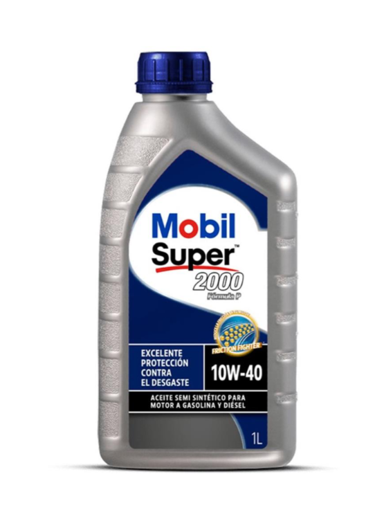 ACEITE MOTOR MOBIL 10W40 SUPER 2000 1LT - 1
