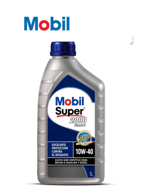 ACEITE MOTOR MOBIL 10W40 SUPER 2000 1LT - 3