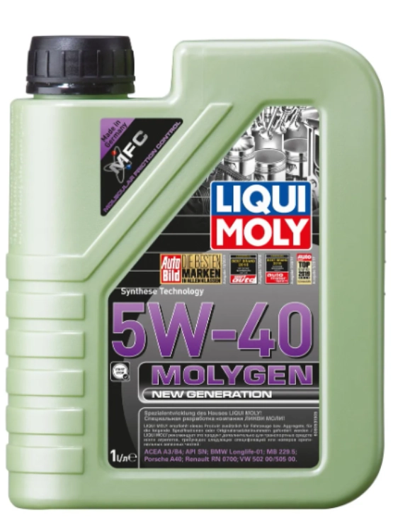 LUBRICANTE MOTOR 5W40 MOLYGEN LIQUI MOLY 1 LT. - 1