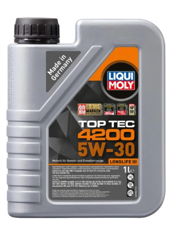 LUBRICANTE MOTOR 5W30 TOP TEC 4200 LIQUI MOLY 1LT. - 1