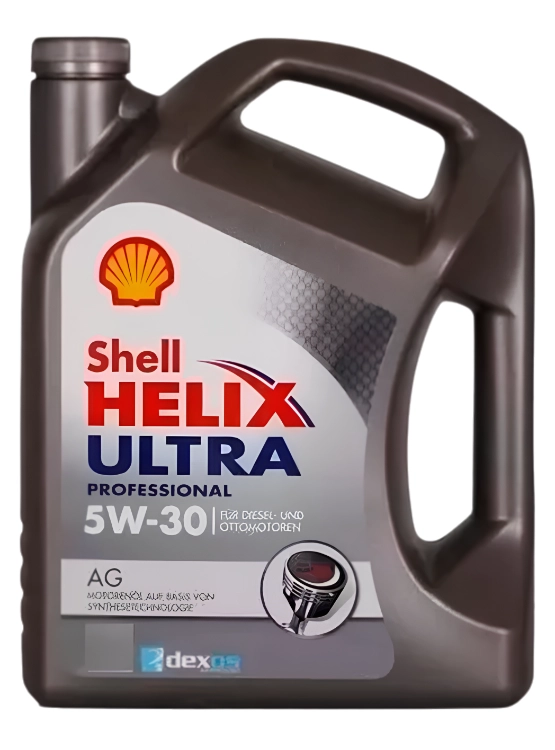 LUBRICANTE MOTOR 5W30 SHEL HELIX ULTRA PROFESSIONAL AG 5 LTS. - 2